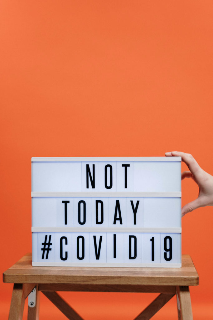 Not Today Covid19 Sign On Wooden Stool 3952231 683x1024